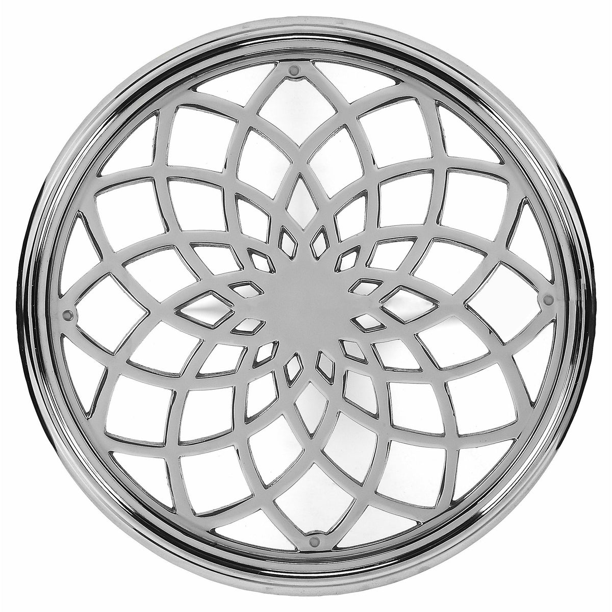 Butler Specialty Modern Braided Silver Round Pedestal Accent Table Accent Tables Butler Specialty