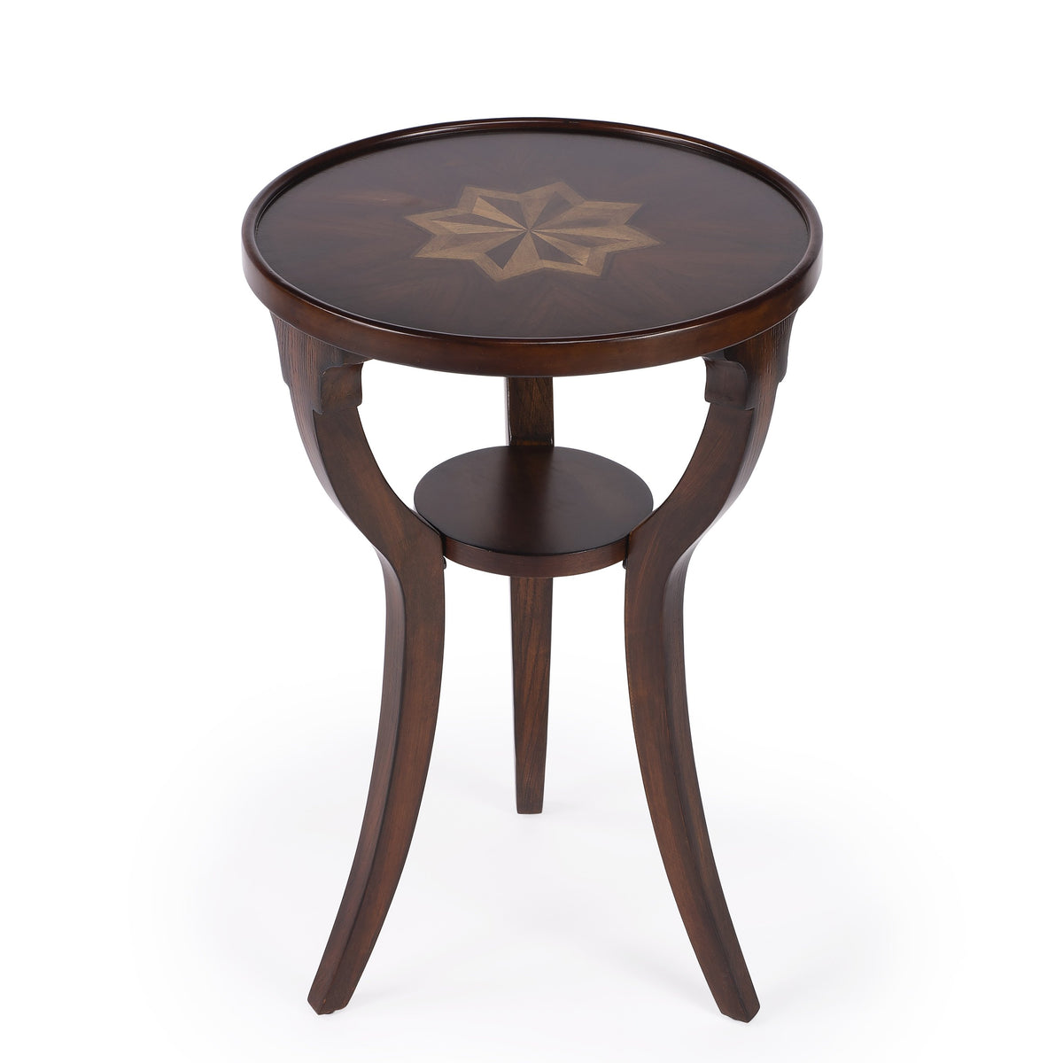 Butler Specialty Traditional Cherry Round Accent Table Accent Tables Butler Specialty