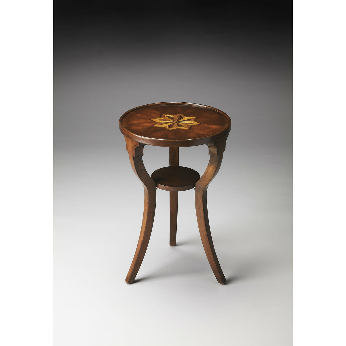 Butler Specialty Traditional Cherry Round Accent Table Accent Tables Butler Specialty