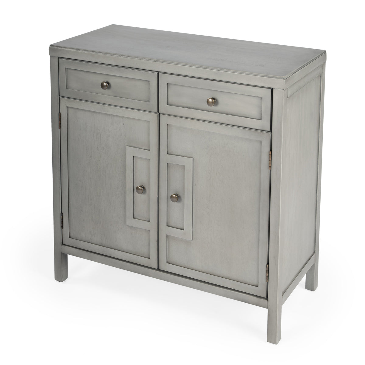 Butler Specialty Stylish Rectangular Gray 2 Drawers And Storage Console Cabinet Chests/Cabinets Butler Specialty