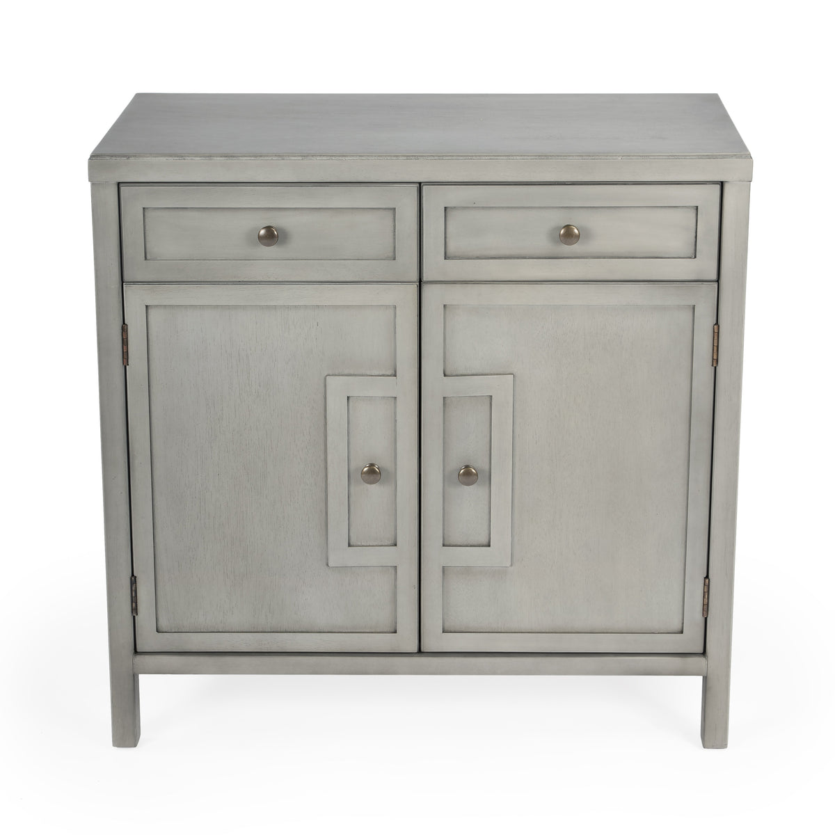Butler Specialty Stylish Rectangular Gray 2 Drawers And Storage Console Cabinet Chests/Cabinets Butler Specialty
