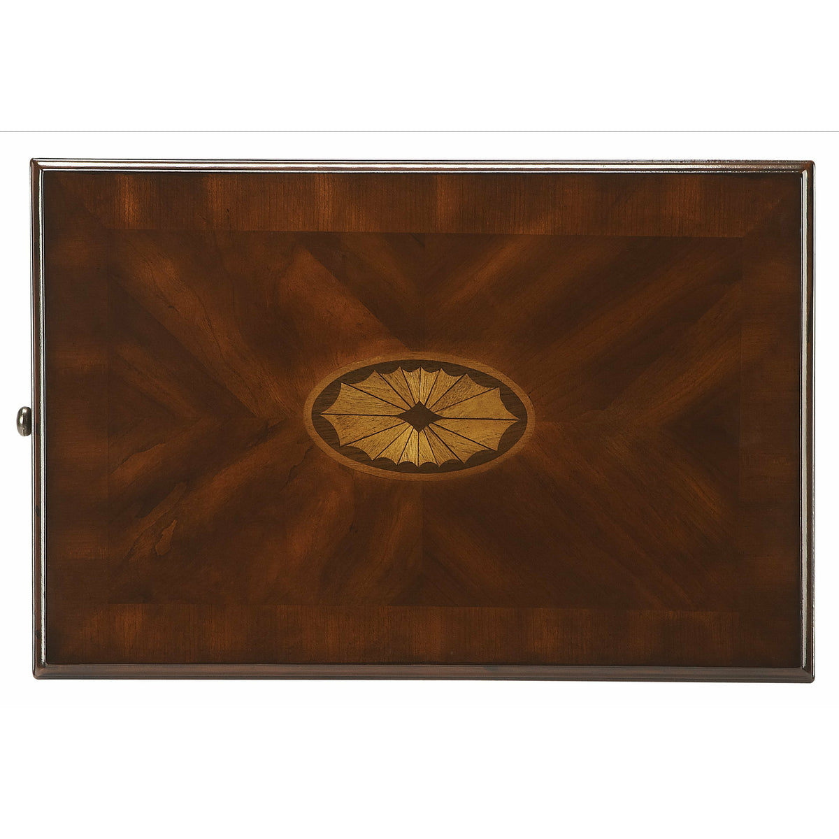 Butler Specialty Traditional Rectangular Dark Brown Cherry Side Table Accent Tables Butler Specialty