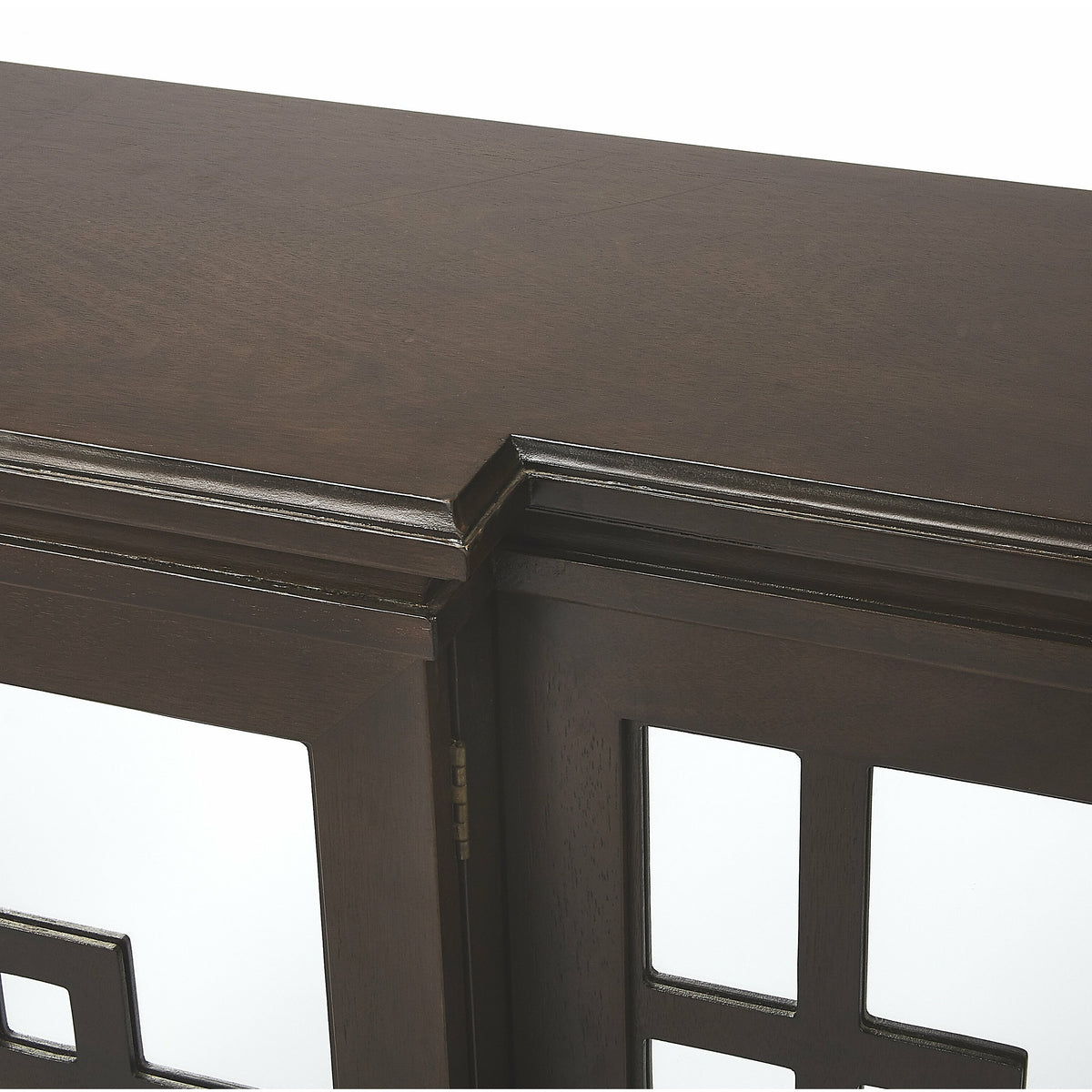 Butler Specialty Geometric Contemporary Pattern Transitional Rectangular Coffee Dark Brown Sideboard Chests/Cabinets Butler Specialty