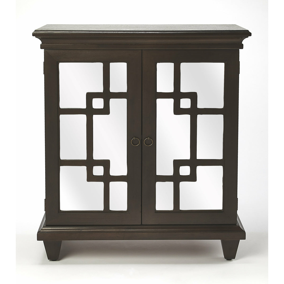 Butler Specialty Geometric Contemporary Pattern Transitional Rectangular Coffee Dark Brown Chest Chests/Cabinets Butler Specialty