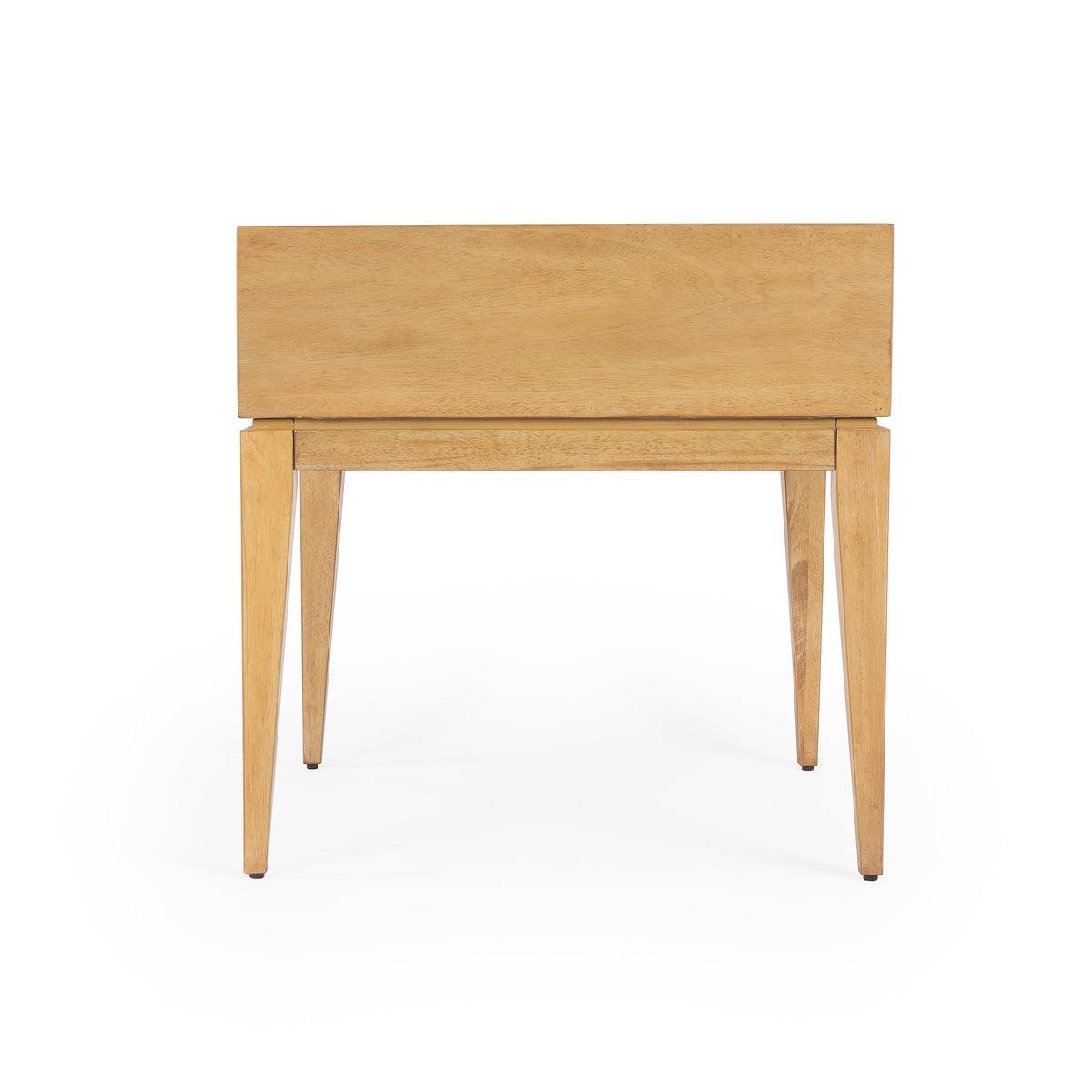 Butler Specialty Modern Tropical Villa Style Rectangular Natual Light Wood End Table Accent Tables Butler Specialty