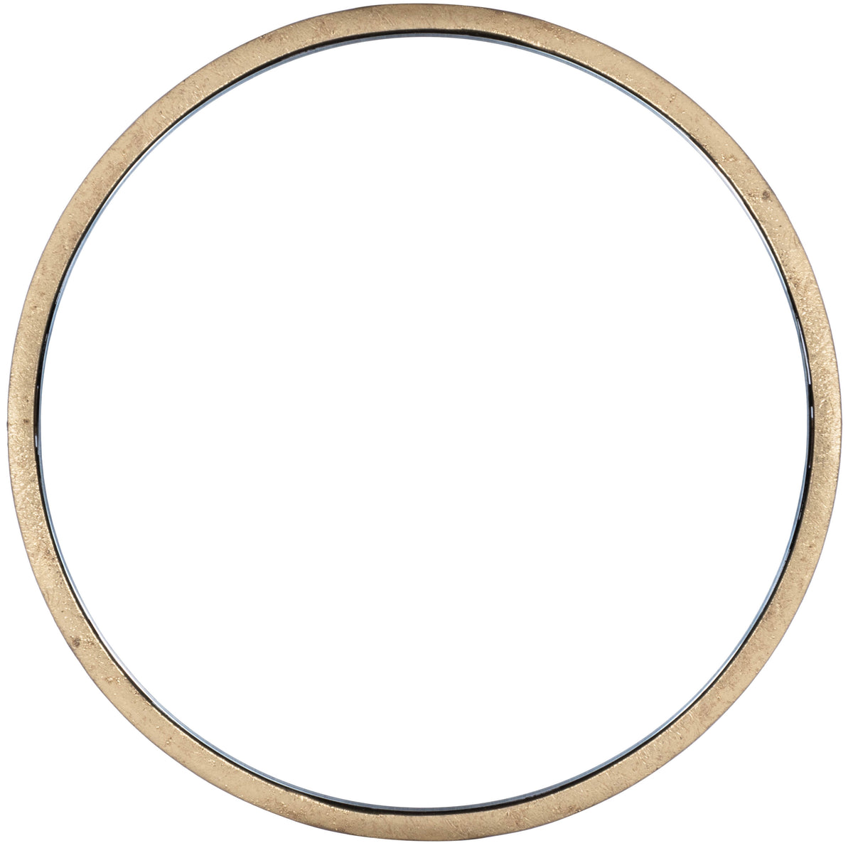 Butler Specialty Modern Round Antique Gold Metal Mirror End Table Accent Tables Butler Specialty