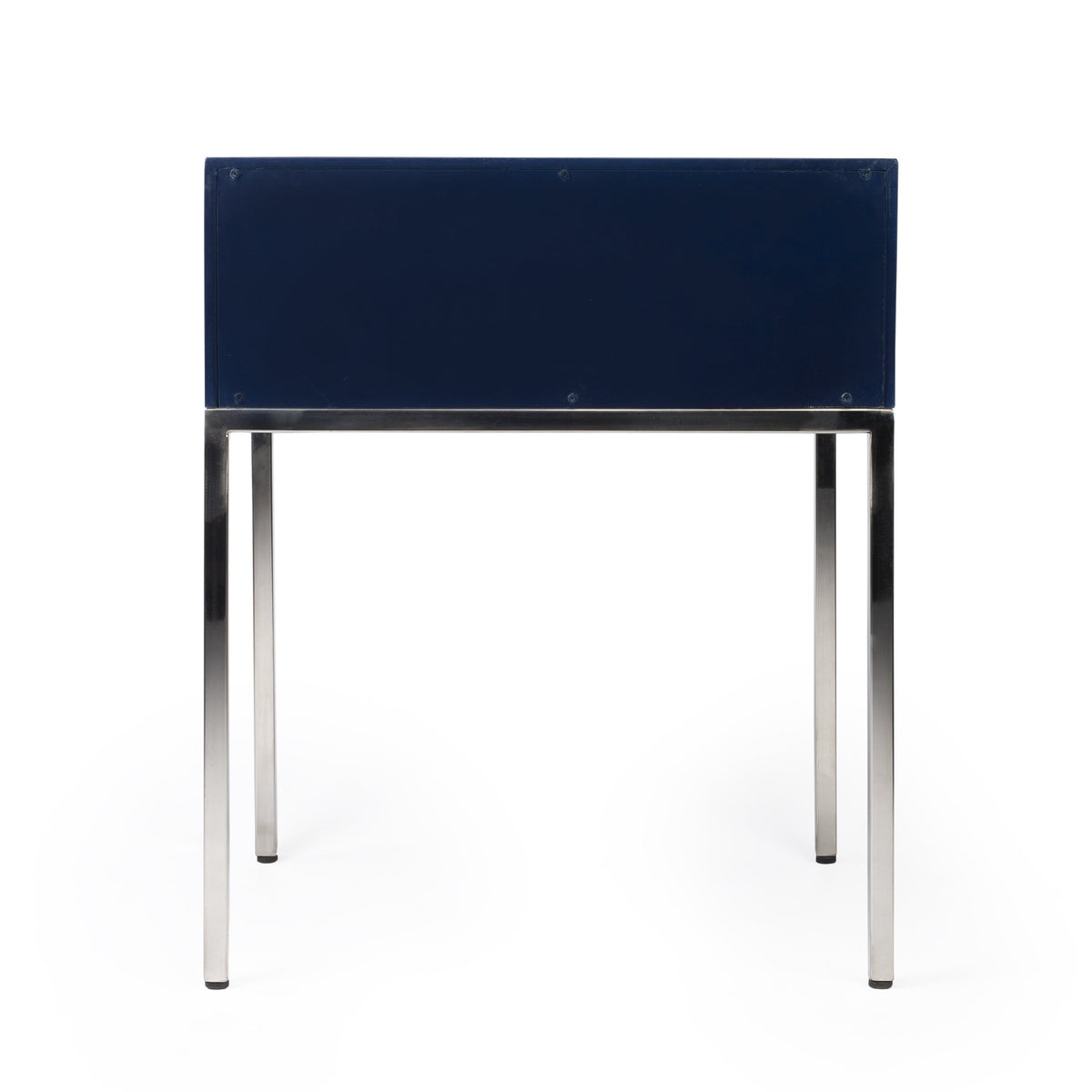Butler Specialty Modern Rectangular Blue Silver End Table Accent Tables Butler Specialty