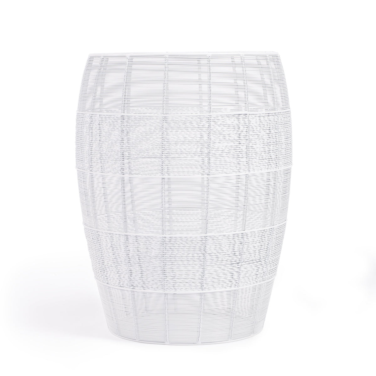 Butler Specialty Modern Round White Metal End Table Accent tables Butler Specialty