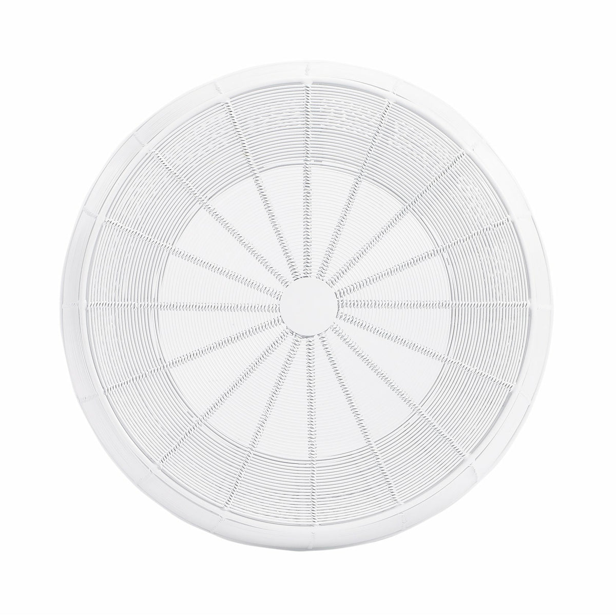 Butler Specialty Modern Round White Metal End Table Accent tables Butler Specialty